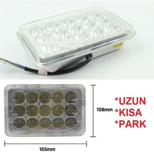 MONDİAL 125 Agk Far Atomu Kare İç 15 Led Li