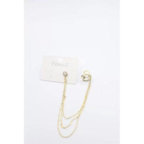 Zincir Sallantılı Küpe - Altın