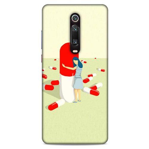 Xiaomi Mi 9T Kılıf Depresyon (19) Kılıfları Kahve Turuncu
