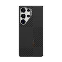 Galaxy S25 Ultra Kılıf M-safe Şarj Özellikli 600D Metal Kamera Çerçeveli Raptic Aramid Karbon Fiber Croxx Mondrian Serisi Kapak