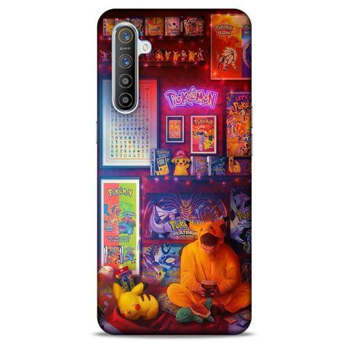 Retro (27) Desen Tasarımlı Kılıf Renkli Oppo Realme XT Kılıf