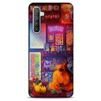 Retro (27) Desen Tasarımlı Kılıf Renkli Oppo Realme XT Kılıf