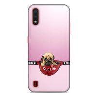 Samsung Galaxy A01 Kılıf Köpek Kıyafetleri (5) Koruma Kabı Yavru Pug Çanta