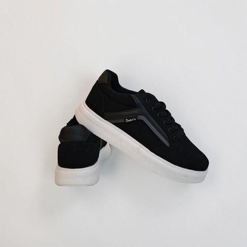 Dakır's 2298 Siyah-Beyaz Keten Spor Ayakkabı