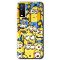 Potkal Hediye Fabrikası Vivo Y11s Kılıf HD Desen Baskılı Arka Kapak - Minion Ordusu