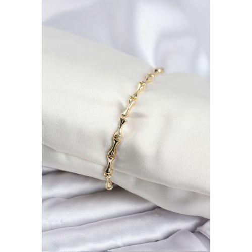 Pirinç Gold Renk VIP Seri İnce Kemik Model Zirkon Taşlı Kadın Bileklik