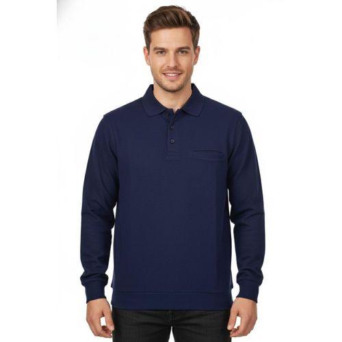 Erkek Polo Yaka Cepli Selanik Sweatshirt Regular Kalıp BGL-ST04872