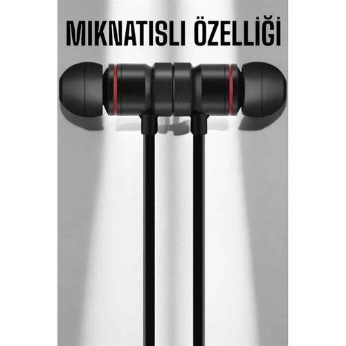 Kablolu Mıknatıslı Sport Kulaklık Bluetooth Bağlantılı