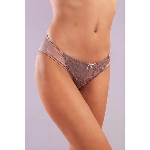 Golshan Giselle Mini Slip, Kadın Güpürlü Saten Bakır Külot
