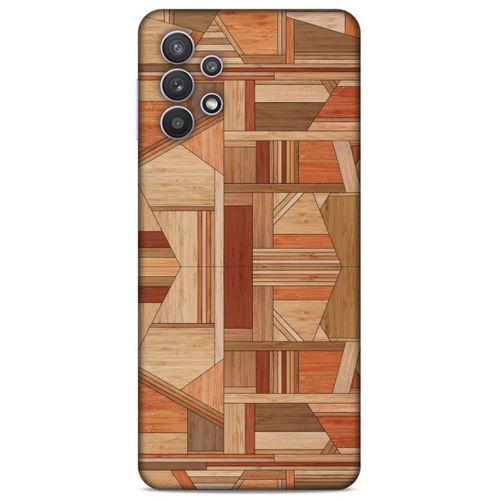 Lopard Samsung Galaxy A32 Uyumlu Kılıf Wood'X (43) Thin Fit Kılıf Baskılı