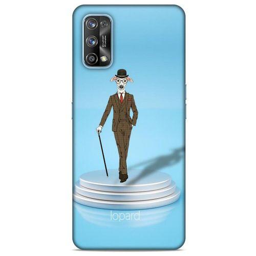 Oppo Realme 7 Pro Kılıf FunnyMaX (45) Liquid Air Kılıf Açık Mavi Köpek