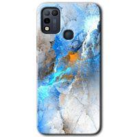 İnfinix Hot 10 Play Kılıf HD Desen Baskılı Arka Kapak - Mavi Buzul