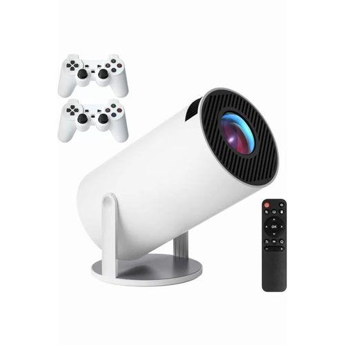 4k Wireless Çift Kollu Kumandalı Oyun Projeksiyonu Retro Video Oyunu