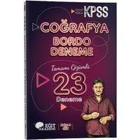 KPSS Lisans Önlisans Ortaöğretim Coğrafya Bordo 23 Deneme Mehmet Eğit