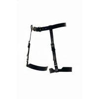 Siyah Jartiyer Harness Deri Ayarlanabilir Bacak Aksesuarı - Brf133