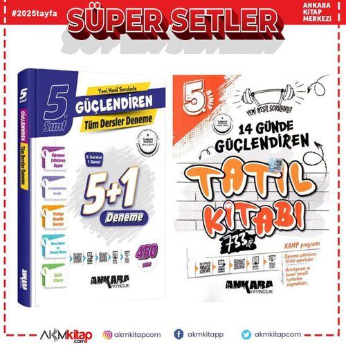 Ankara Yayıncılık 5.Sınıf 14 Günde Tatil Kitabı ve Deneme Seti 2 Kitap