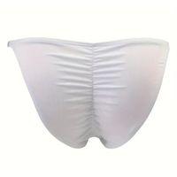 Erkek  Beyaz Büzgülü Slip İç Giyim