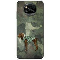 Xiaomi Redmi Poco X3 Kılıf Köpek Kıyafetleri (49) Ultra Silikon Kılıf Kamuflaj Mont