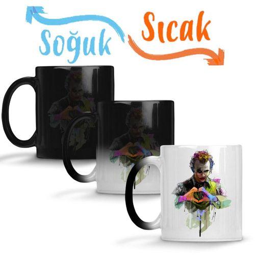 Coringa Heath Ledger Joker Sihirli Kupa Bardak Porselen
