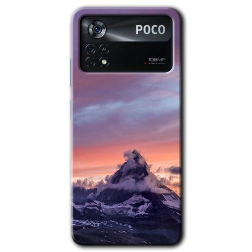 Poco x4 Pro Kılıf HD Desen Baskılı Arka Kapak - Zirve + Kırılmaz Cam