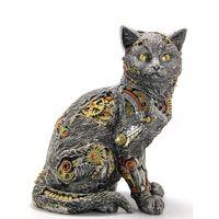 Steampunk Polyester Kedi Figürü Alk2455