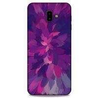 Samsung Galaxy J6 Plus Uyumlu Kılıf Mor Delisi (43) Thin Fit Kılıf Yağlı Boya