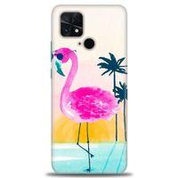 Xiaomi Poco C40 Kılıf HD Baskılı Kılıf - Flamingo + Tam Ekran Koruyucu