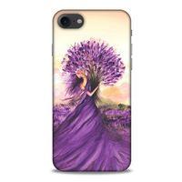 Y.Liva-2021 Özel Seri Lavanta Apple Iphone 8 Kılıf Silikon Kapak