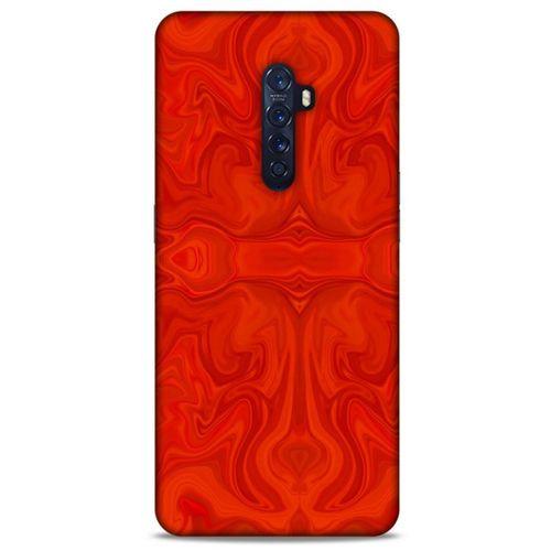 Mermer Desenli (39) Tema Liquid Crystal Kılıf Falu Kırmızı Oppo Reno 2 Kılıf