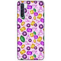 Oppo A91 Kılıf Baskılı Özel Seri Taşlı (50) Shockproof Kılıf