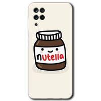 Galaxy M12 Kılıf HD Desen Baskılı Arka Kapak - Nutella Aşkım