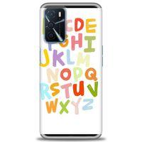 Oppo A16 Kılıf HD Baskılı Kılıf - Alfabe + Tam Ekran Koruyucu