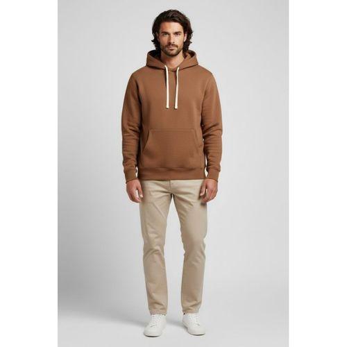 Erkek Kapşonlu Rahat Kalıp İçi Polarlı 3 iplik Kalın SweatShırt spr25sw55