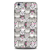 Lopard Apple Iphone 6 Plus Uyumlu Kılıf Kediler (32) Soft Silikon Kılıf Pembe Burun