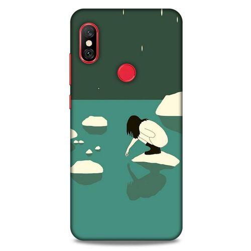 Xiaomi Redmi Note 6 Pro Kılıf Depresyon (8) Baskılı Kılıf Siyah Kahverengi