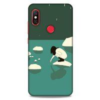 Xiaomi Redmi Note 6 Pro Kılıf Depresyon (8) Baskılı Kılıf Siyah Kahverengi