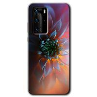 Huawei P40 Pro Kılıf HD Desen Baskılı Arka Kapak - Çiçek Motif + Kırılmaz Cam
