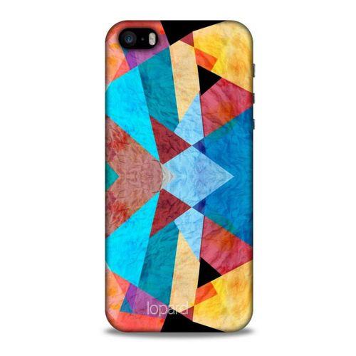 Apple Iphone 5 Kılıf Pastel Renkler (25) Antişok Kapak Mavi Sarı