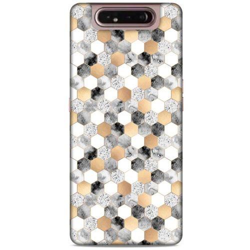 Mermer Desenli (50) Tema Shockproof Kılıf Koyu Gri Samsung Galaxy A80 Kılıf