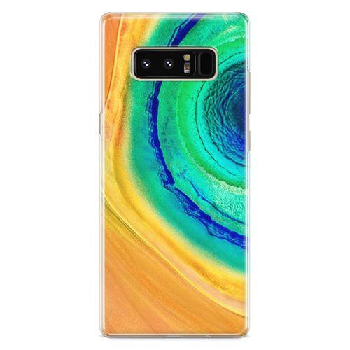 Samsung Galaxy Note 8 Kılıf Yeşil Göl Arka Kapak Koruma Desenli Full Koruyucu