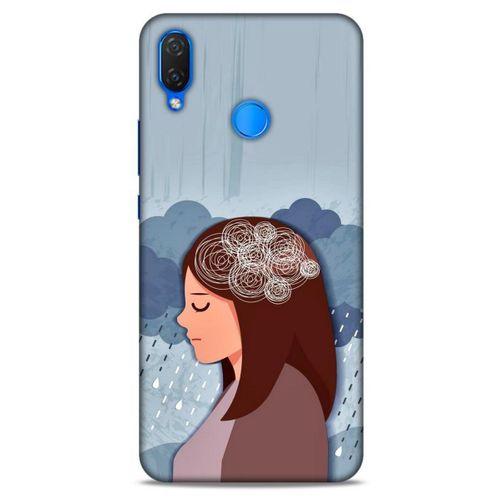 Huawei Psmart 2019 Kılıf Depresyon (30) Silicone Case Şeker Pembe Sarı