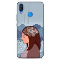 Huawei Psmart 2019 Kılıf Depresyon (30) Silicone Case Şeker Pembe Sarı