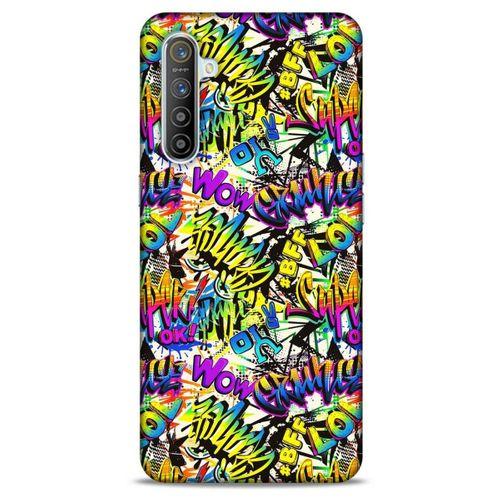 Graffitix (32) Desenli Silikon Kapak Oppo Realme XT Kılıf