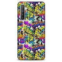 Graffitix (32) Desenli Silikon Kapak Oppo Realme XT Kılıf