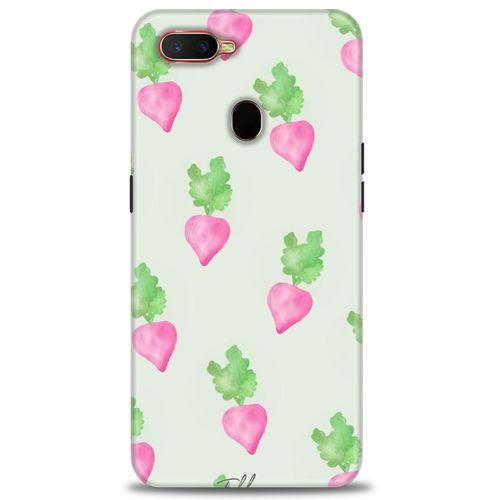 Oppo A5S Kılıf HD Baskılı Kılıf - Pembe Havuçlar + Tam Ekran Koruyucu