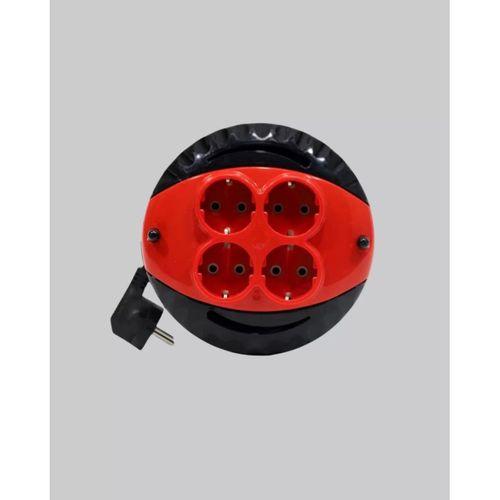 Ev Ve Ofis İçin 5 Metre Kablolu 4 Priz Makarası