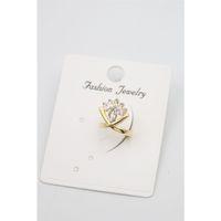 Taşlı Kıkırdak Küpe - Altın