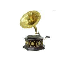 Gramofon Sekizgen Bronz Kakma