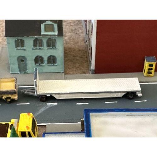 Eğlence Parkı Araç Taşıma Traileri 3 Düz Z Ölçeği (Bu ürün Sadece Plastik parçadır - Almadan Önce Soru Sorabilirsiniz)