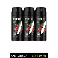 3 Adet Axe Africa Erkek Deodorant Sprey 150 ml